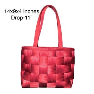 Harvey's Original Seatbelt Shoulder Bag Purse Merlot Maroon Red Snap Quality